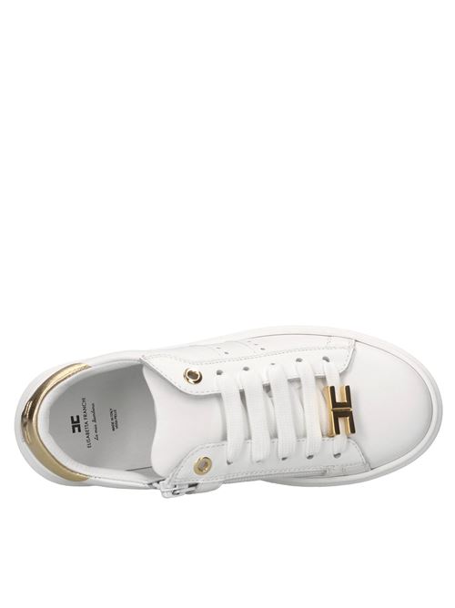 Sneakers in pelle ELISABETTA FRANCHI | F4A9-E0034-0092X068BIANCO-ORO